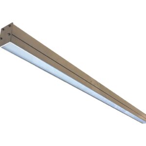 Светильник QiD-PROM-GLASS 1460*50x70mm 44W 5500Lm 4000K Подвесы 1м.  Цвет алюминий Закаленное стекло 3мм Блок встроенный IP67 / Артикул: QID11214
